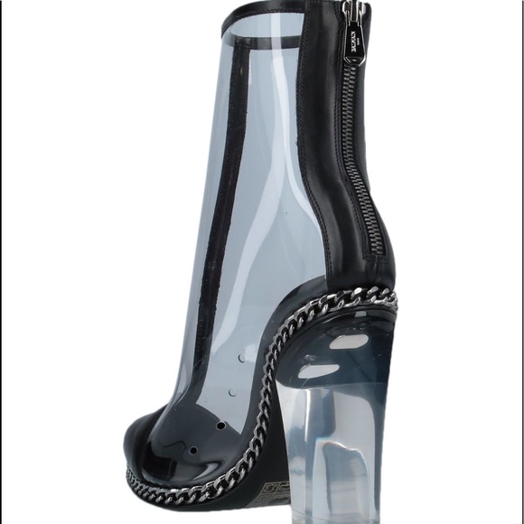BALMAIN lucite clear ankle boots - Picture 10 of 15